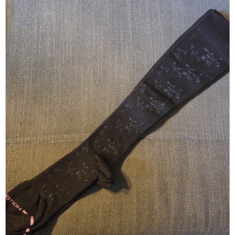 Dr Motion women's compression socks ~ mild compression ~ Black W/delicate Green